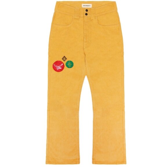 Bare Knuckles Gold Corduroy Bootcut Pants